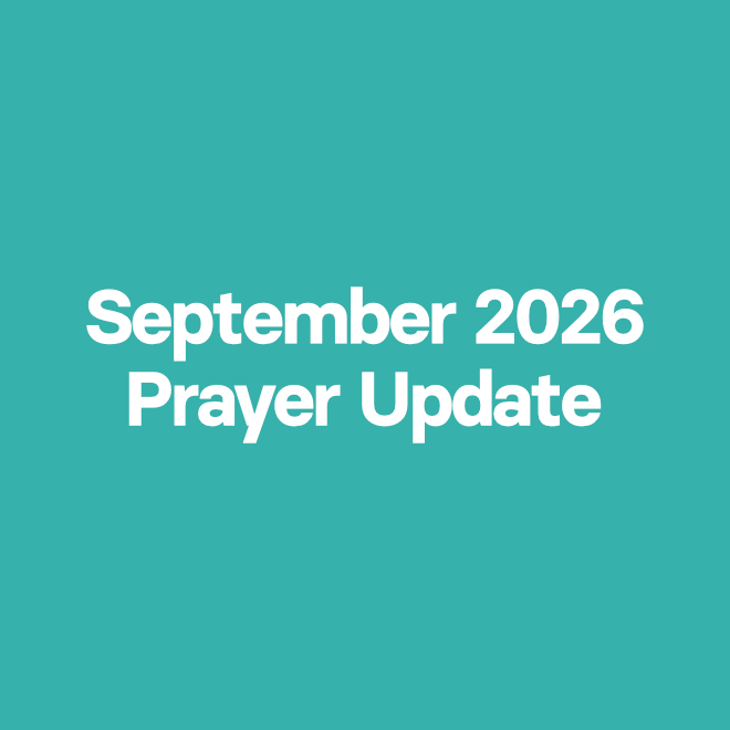 September 2026 Prayer Update
